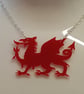 Welsh Dragon Necklace - Acrylic - Image 3