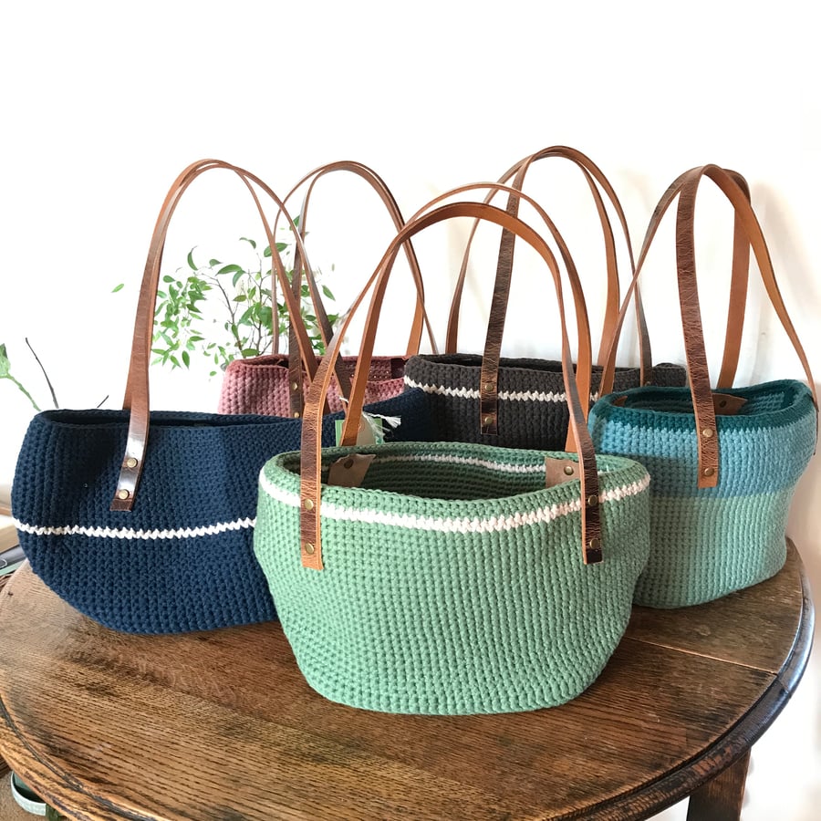 Recycled Cotton Woven Basket