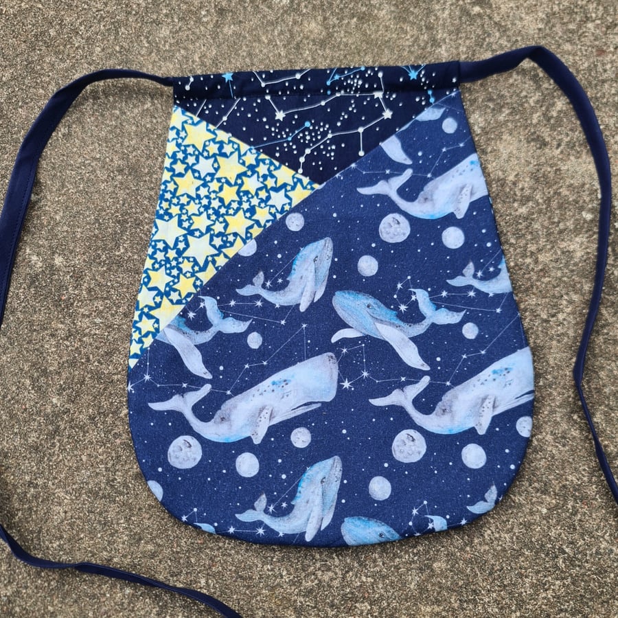 Tie-On Pocket - Large Space Whales
