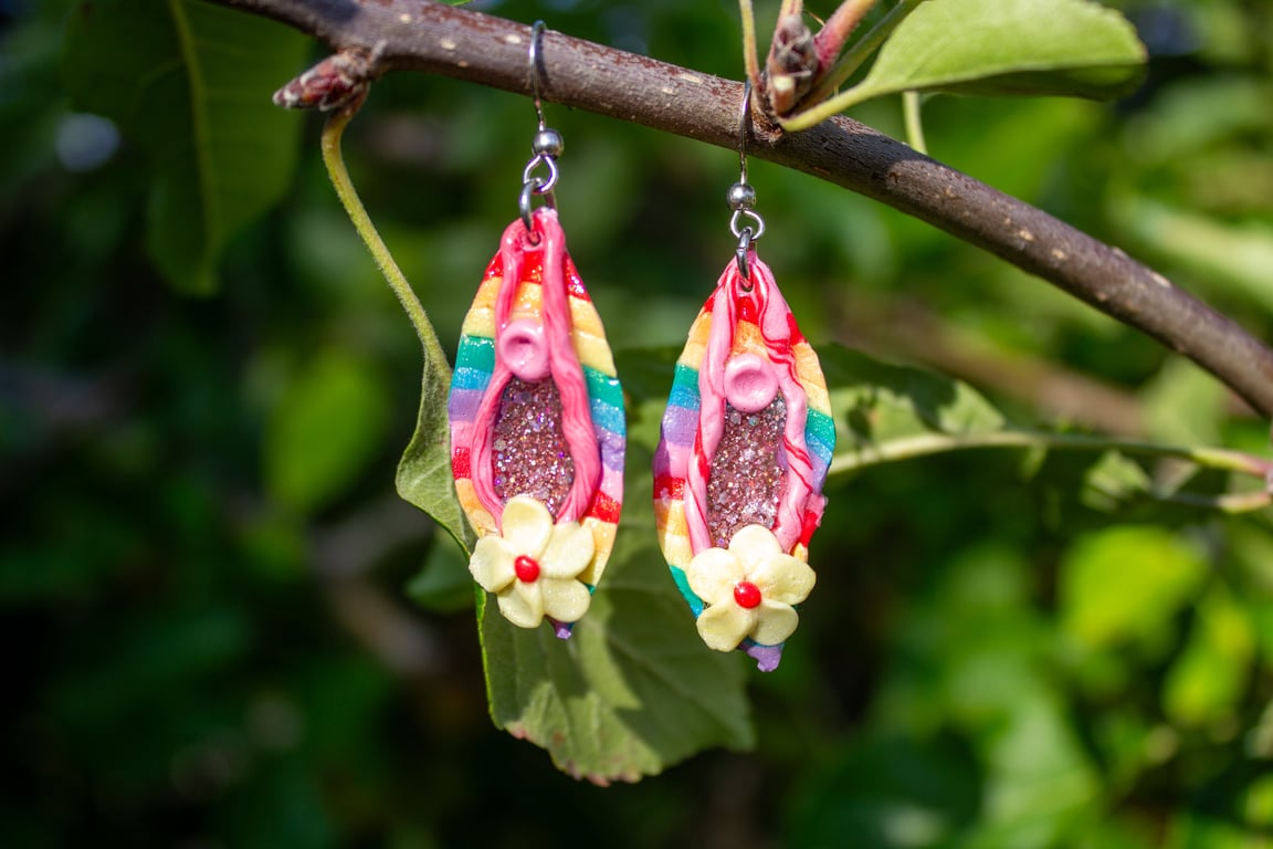 PRIDE Yoni Earrings 