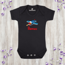 Personalised Aeroplane Baby Bodysuit – Travel-Themed Baby Grow With Name