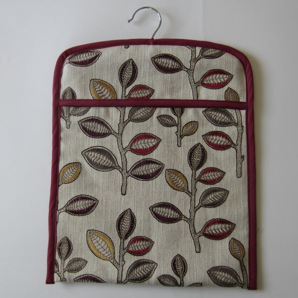 SALE Peg Bag with Leaf Pattern