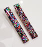Multicoloured Confetti Hair Clips - Image 1