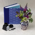 Blue notebook sketchbook or journal for the pocket