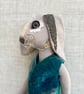 Handcrafted Textile Doll- Bennie the Rabbit - Image 4