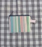 Hand made zip up purse with key ring attachment