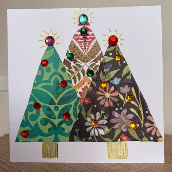 Christmas trees card