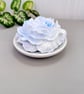 Blue Peony Flower Fragrance Stone Diffuser on plate