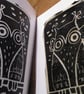 Winter Owl - lino cut print Christmas card - Image 4