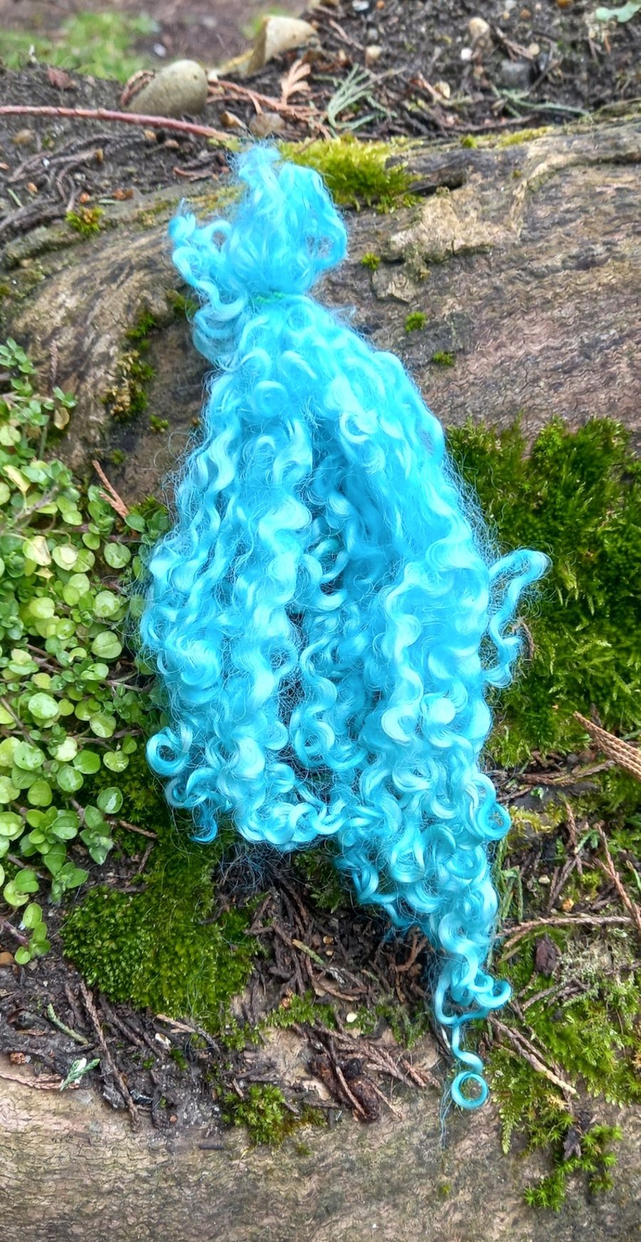 10g Light Blue Wensleydale fleece