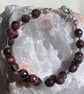 Red Tiger Eye Gemstone Beaded Chakra Bracelet "Red Spirit" - Image 4