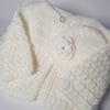 Handmade Cardigan and Hat Heirloom Gift Set, Choice of Colours 