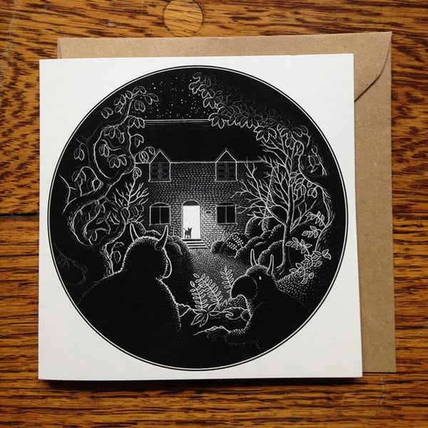 'Trouble with the Neighbours' Card