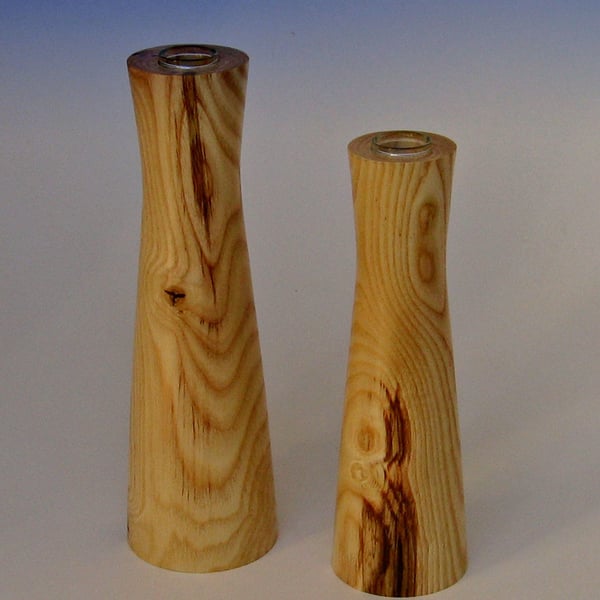 Asymmetric bud vases