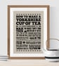 How To Make A Yorkshire Cup of Tea Print