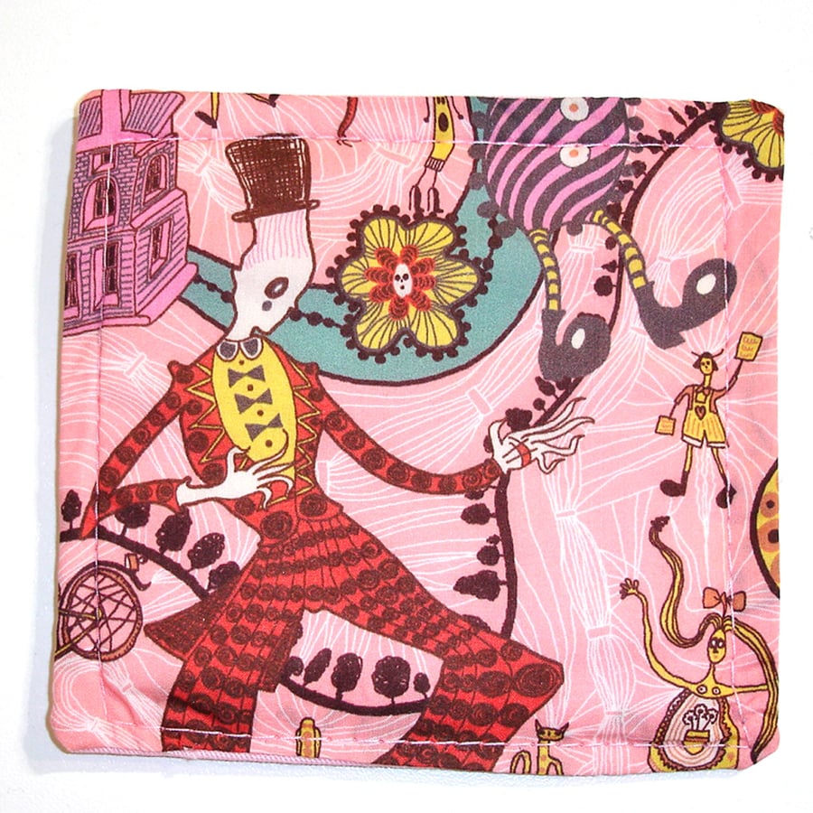 Grayson Perry Coasters Liberty Shirley Smith Fabric Mug Rug Avant Garde Man