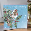 Merry Christmas Robin Greeting card