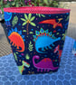 Dinosaur Fabric Storage Baskets, Three sizes and Two Colours, Great for Toys