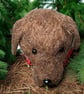 Needle felted dog bauble - chocolate Labrador - Image 5