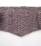 Grey Boomerang Scarf, Handspun Knitted, Merino Wool & Recycled Sari Silk - Image 9