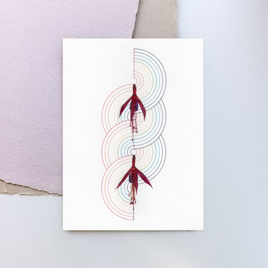 You Do You, Rainbow Dancing Fuchsia Original Artwork