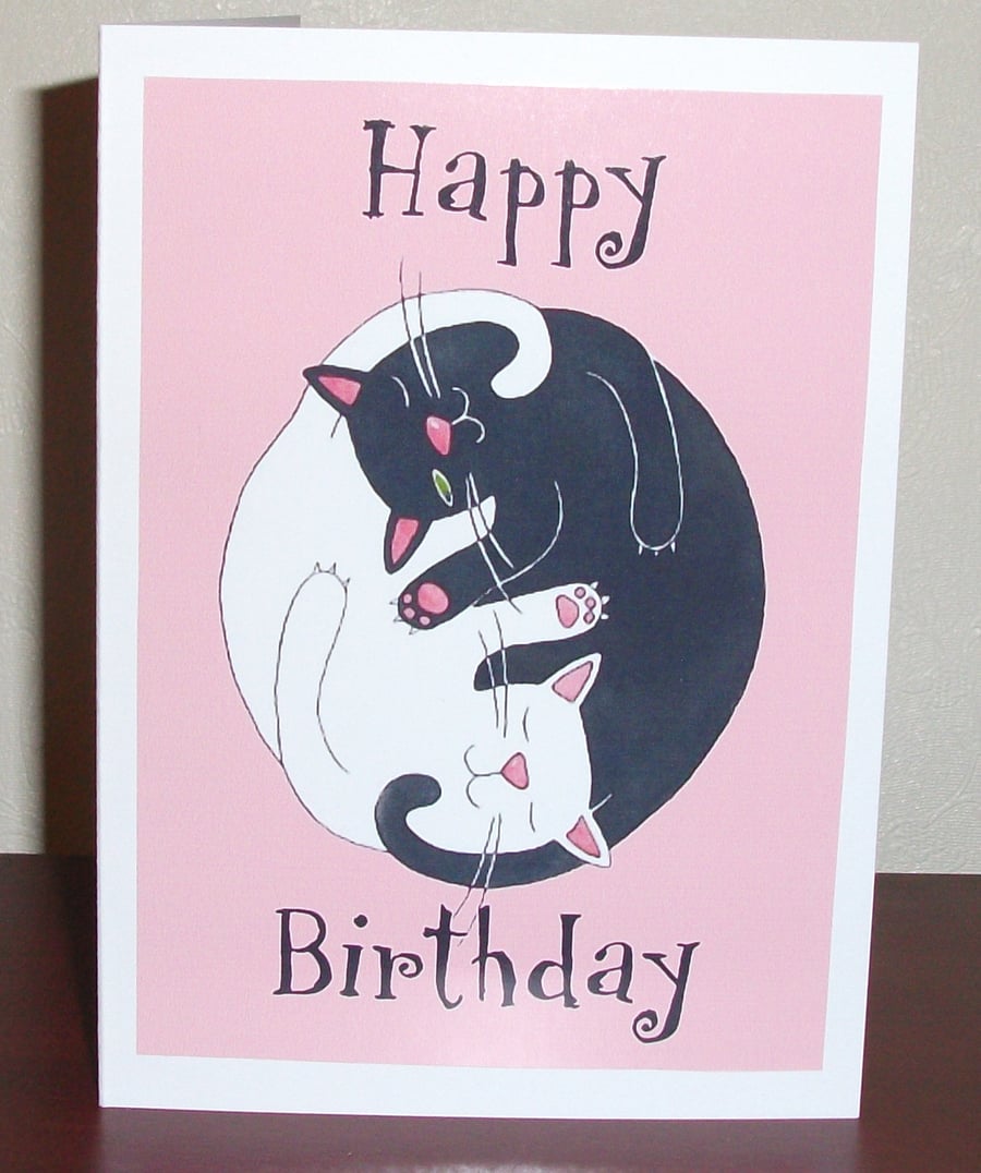 cat birthday card, cat birthday card, cat birthday card