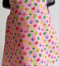 Pink summer dress, 12-18 months, A Line dress, birds, toadstools,  - Image 4
