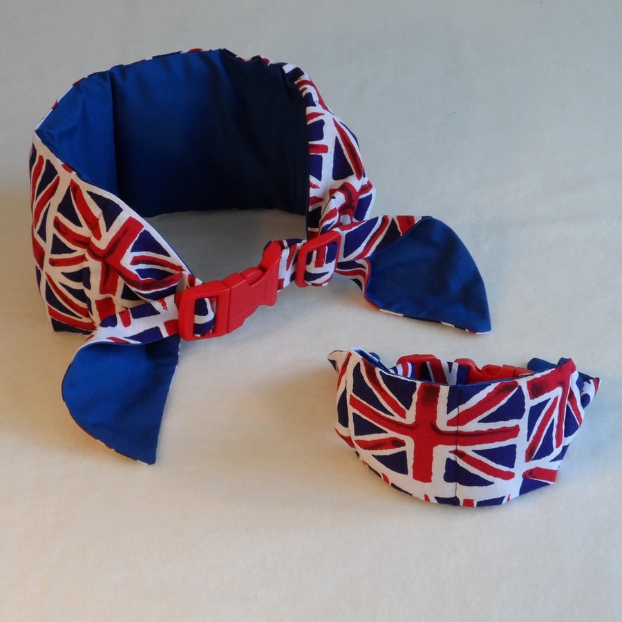 Small Koolneck Cooling Collar - adjustable between 10-13 inches - Union Jack