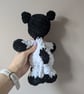 Handmade Crochet Cow or Calf Snuggler – Soft Unstuffed Body Floppy Plushie - Image 4