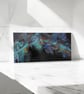 Abstract rivers two , fluid acrylic canvas  - Image 3