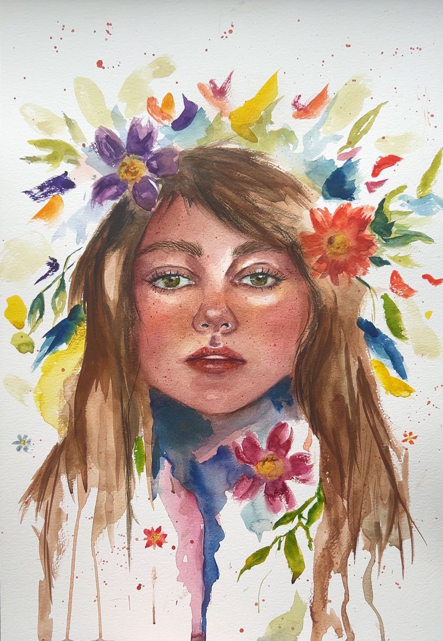 Flower watercolor