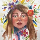 Flower watercolor