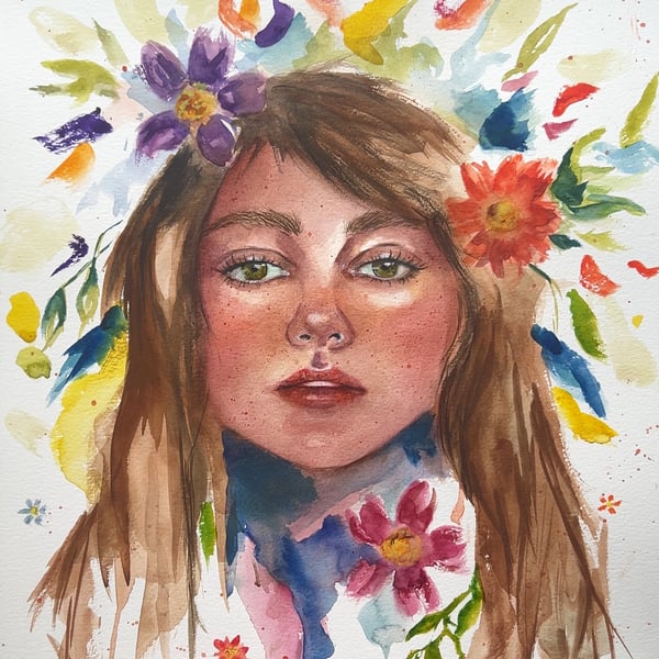 Flower watercolor