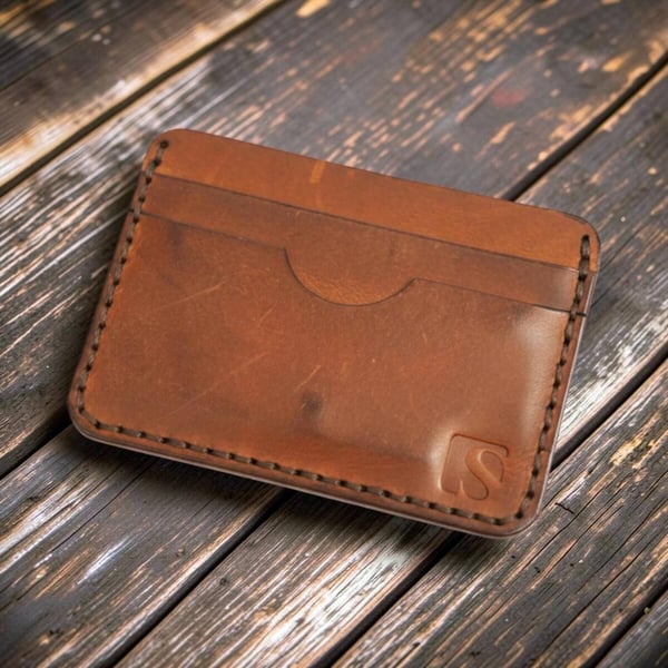Handmade Slim Genuine Leather Cardholder