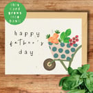 Plantable Basil Seed Father's Day Card, Eco Friendly Gardening Gift For Dad