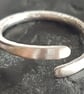 Sterling Silver Adjustable Textured Ring - Image 1
