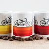 Bicycle Coffee Mug Gift for Cycling Fan Cyclist Penny Farthing Tandem Road Bike 
