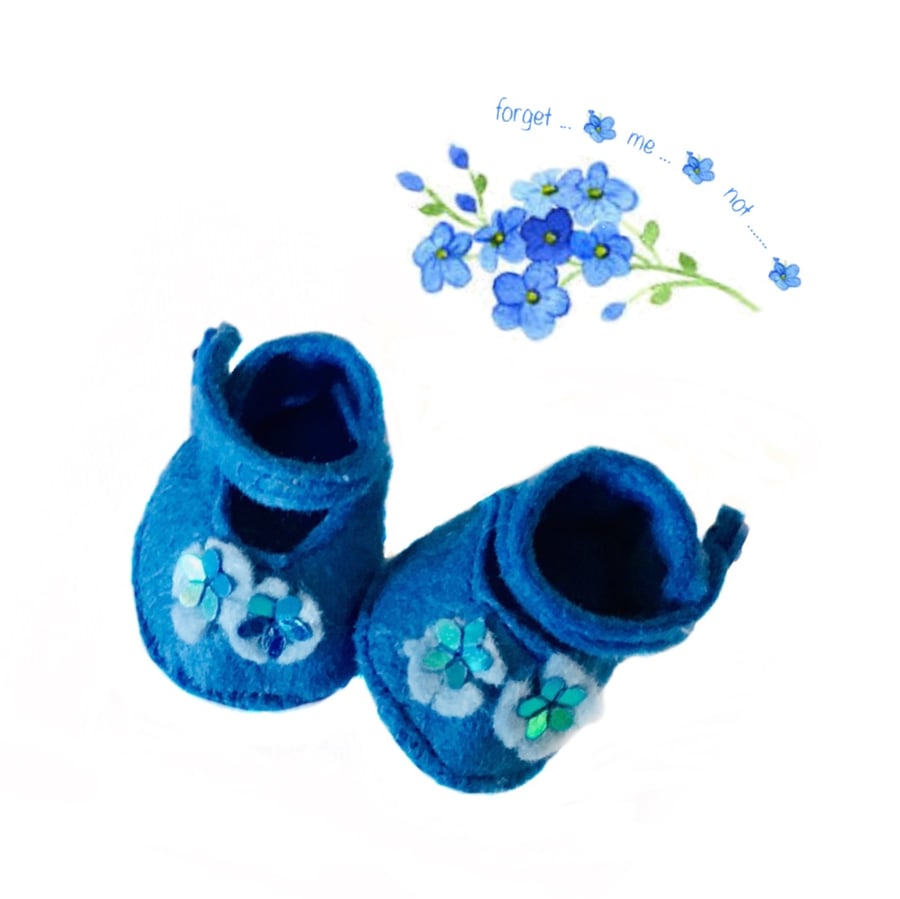 Forget-me-not shoes