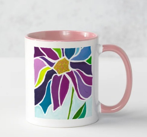 'Blooming' Mug. A mug printed with the image from my 'Blooming' painting.