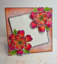 Handmade Bright Floral Card - can be personalised - Image 2