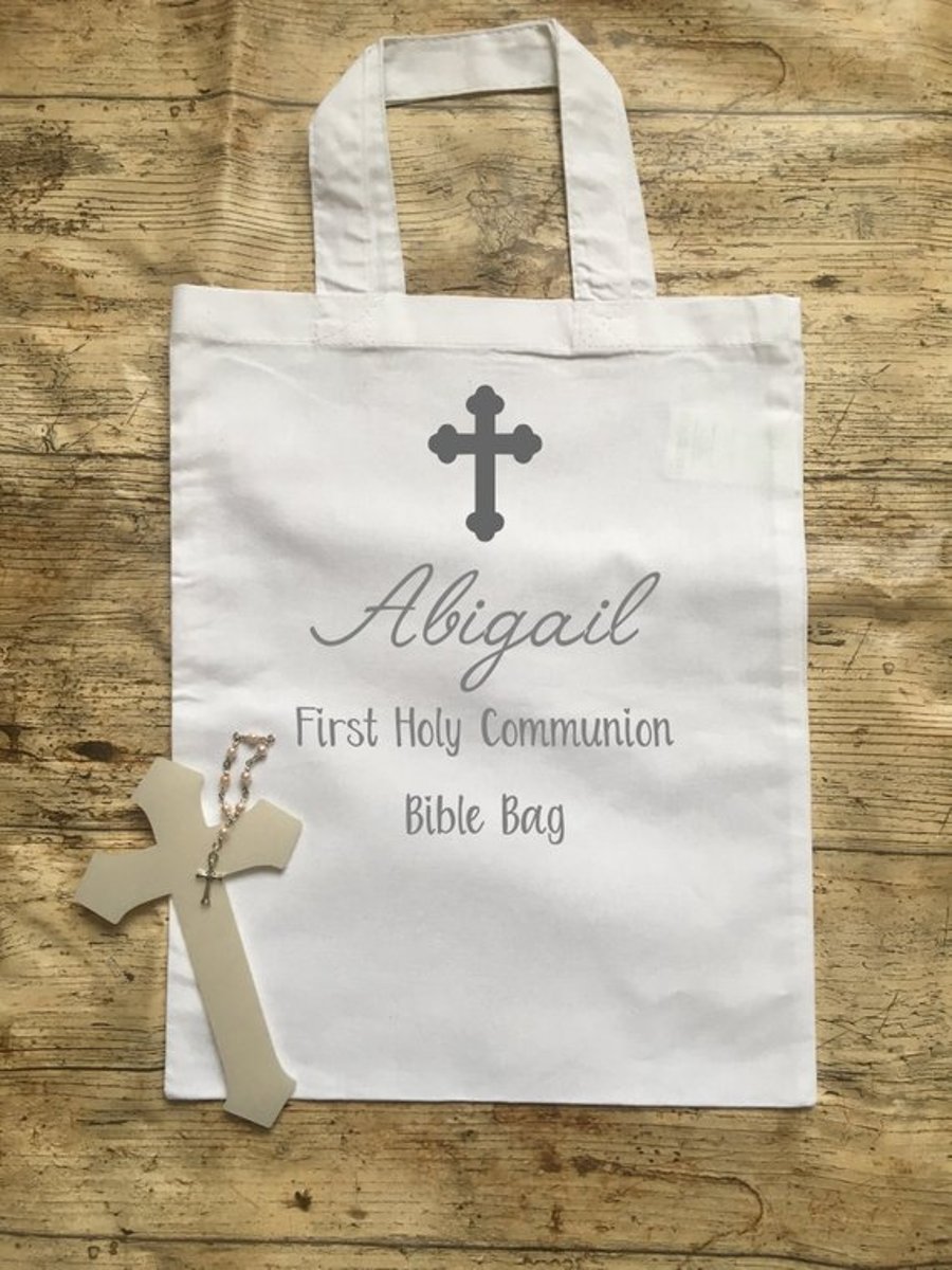 First Holy Communion Cotton Bible Bag