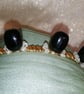 Healing Agate Crystal and Beaded Wired Goddess Crown Tiara - Image 2