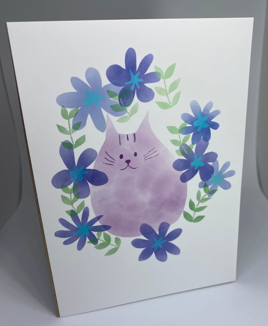 Purple Cat Card