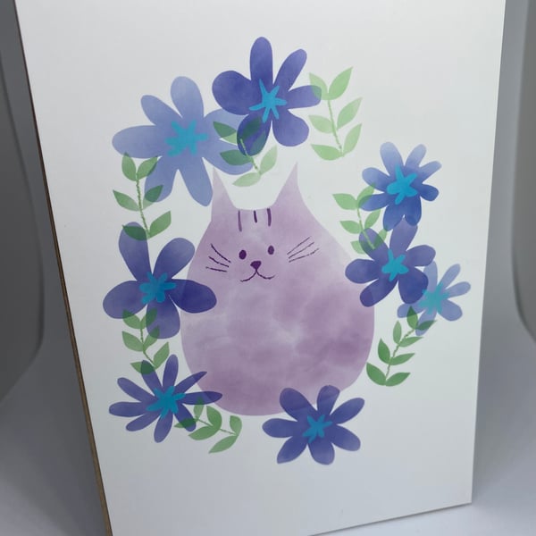 Purple Cat Card