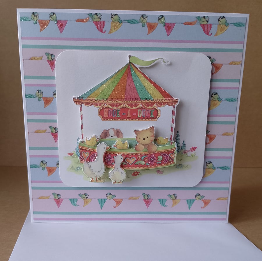Fun Fair Hook-A-Duck 3D card