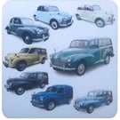 Morris Minor Classic Cars - 95mm Coaster (Single, Pair or Set of 4)