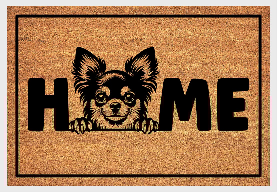 Chihuahua Home Door Mat No.1 - Chihuahua Dog Doormat - 3 Sizes