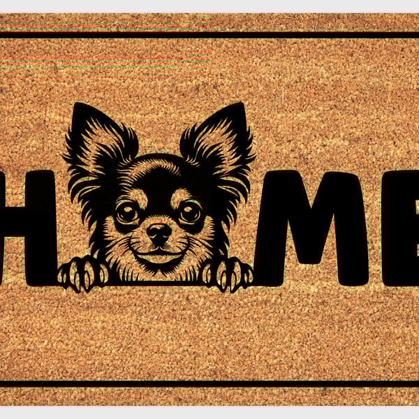 Chihuahua Home Door Mat No.1 - Chihuahua Dog Doormat - 3 Sizes