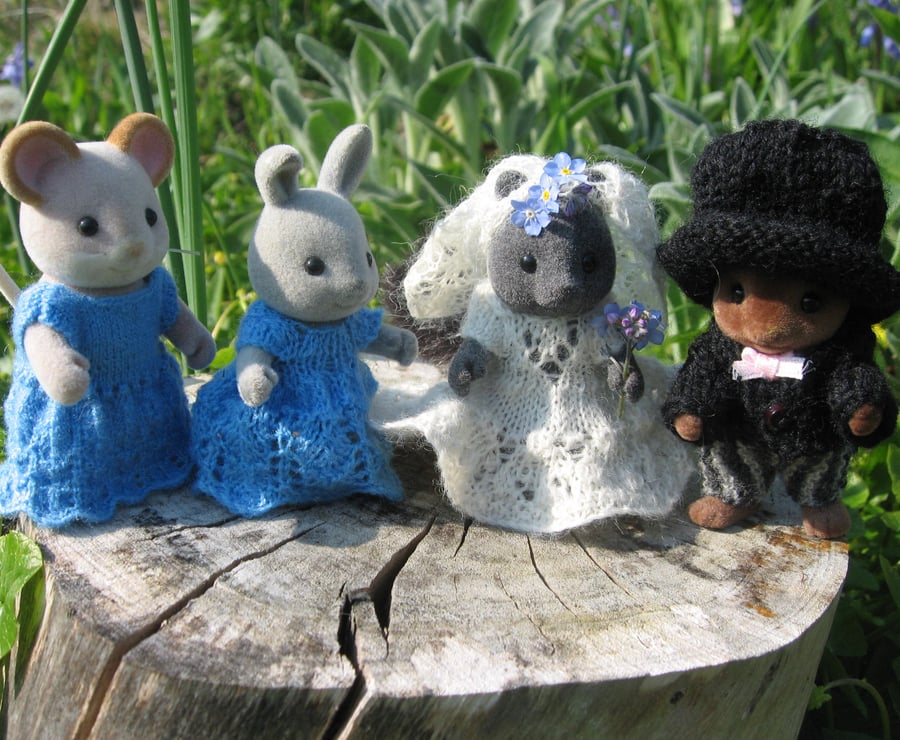 Knitting pattern - Wedding - for Sylvanian Families - F1wed