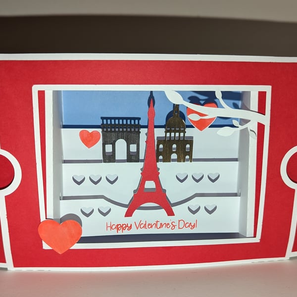 Valentine's sliding Shadow Box - can be personalised